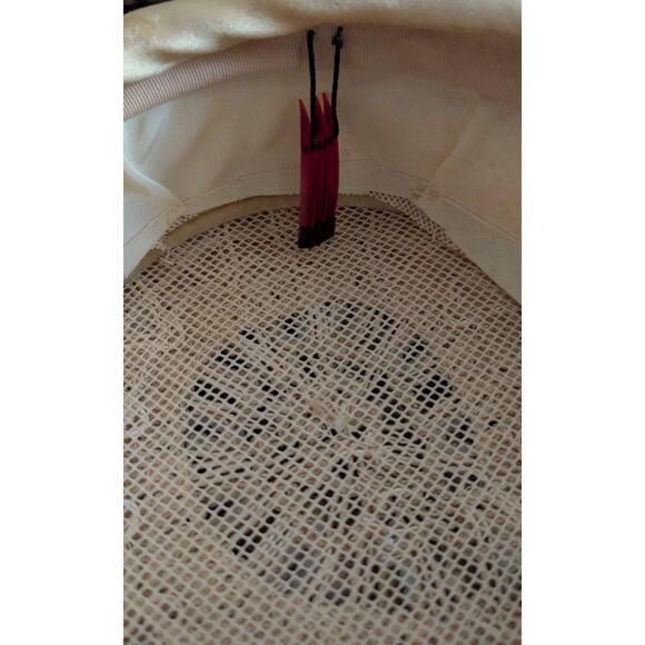 Vtg 1950s Evelyn Varon Sequin Lace Cocktail Hat Fascinator Cap Beige Pancake - Picture 11 of 12